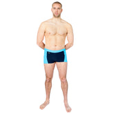 Men's Side Panel Shorts - Navy / Turquoise